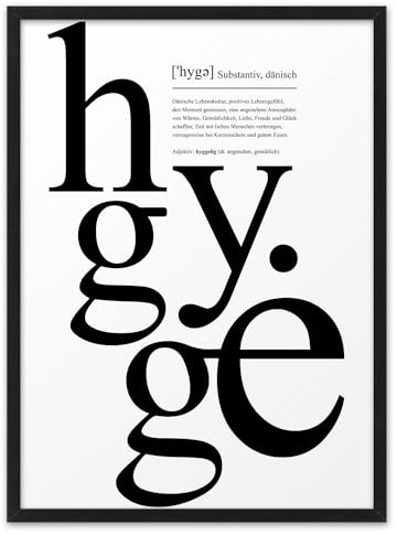 HYGGE II DEFINITION | ABOUKI Kunstdruck | Einzugsgeschenke Haus Einzugsgeschenke Wohnung Einweihungsgeschenk Richtfest Mitbringsel Zuhause Bild Geschenkideen Einzug | A4/A3/Rahmen optional
