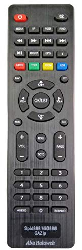 Replacement Remote Control for Spider HD Satellite Receiver Only for T Series
