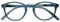 OPULIZE Zen Lesebrille Kleine Runde Rahmen Federscharniere Kratzfest Türkis Herren Damen R24-Q +1.00