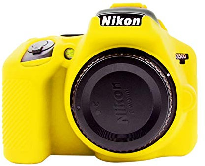 PULUZ Silicone Camera Case Protective Cover Skin for Nikon D3500 Digital SLR Camera (Yellow)