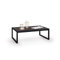 MOBILI FIVER, Luxury, Couchtisch, schwarzer Beton, Made In Italy