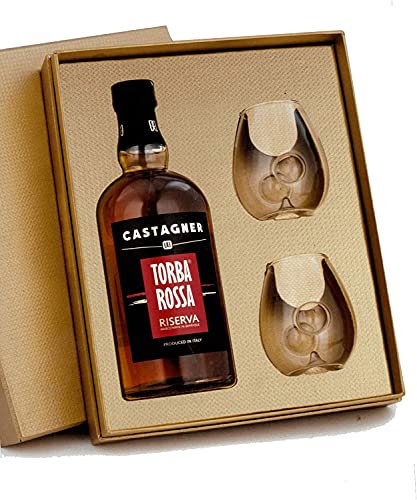 CASTAGNER - CASSETTA TORBA ROSSA RISERVA INVECCHIATA IN BARRIQUE CON 2 BICCHIERI - 50 CL