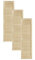 DecoMeister Lamellentüren aus Holz Massivholz Lamellentür Holztür Schranktür mit offenen Lamellen für Kleiderschrank Möbelfronten 294x1100 mm 3-er Pack