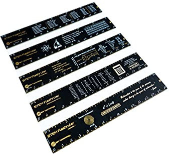EIM TECHNOLOGY PCB-Lineal 15.2 cm,154 mm Lineal,Vorbaulehrung,Elektronisches Lineal,Bedrucktes Leiterplatten-Lineal,Bestes Metall-Lineal für Mathematik