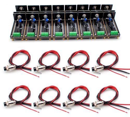 Toplionace 21700, 26650, 18650 AAA Batterietester, AA Knopfbatterieständer Vierleiter Prüfvorrichtung Batterieklemme10A (8 Stück)