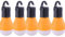 Camping Lights,5Pcs LED Camping Tent Light Outdoor Battery Operated Portable Hanging Tent LED Light Fishing Lantern Lamp (Orange)