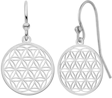 Schoschon Ohrringe Blume des Lebens 925 Silber