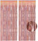 Rosegold Lametta Vorhang Glitzer - GREATRIL JGA Frauen Party Vorhänge Fotowand Hintergrund Folien Fransen Luftschlangen Deko für 18.Geburtstag Junggesellenabschied Bachelorette Silvester Party