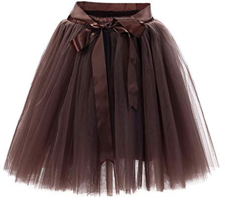 Damen Tüllrock tütü Rock 50er Rockabilly Petticoat Tutu Unterrock Kurz Ballett Tanzkleid Cosplay Ballkleid Abendkleid
