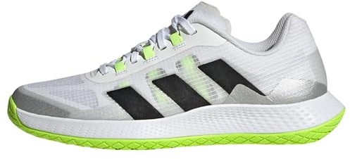 adidas Herren Forcebounce Volleyball Shoes Schuhe, Cloud White/Core Black/Lucid Lemon, 42 EU