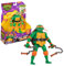 Giochi Preziosi Michelangelo Ninja Turtles Chaos Mutante, Michelangelo Deluxe Sprechender 15 cm mit Soundeffekten und mechanischer Kampffunktion, für Kinder ab 4 Jahren
