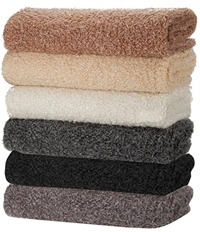Faux Sheep Wool Fleece Fabric,Two Toned Marl in 5 Natural Colors,Sherpa Style Fur Pile Photography Backdrops or Dressmaking Crafts Toy Making,Luxurious Soft Handle,Blankets,Neotrims. Taupe,1 Meter