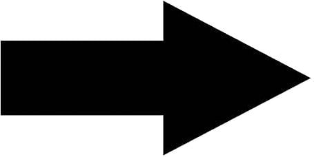Black Arrow Floor Sticker 25 × 12.5 cm Self-Adhesive Directional Arrow Sign Marking Vinyl Decal Weatherproof Removable Arrows labels 20 PCS