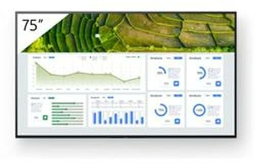 SONY FW-75BZ30L affichage de messages Panneau plat de signalisation numérique 190,5 cm (75) LCD Wifi 440 cd/m² 4K Ult
