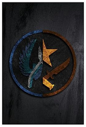 ETOMEY Cs Go Csgo Symbol Poster Leinwand Poster Wandkunst Dekor Druck Bild Gemälde für Wohnzimmer Schlafzimmer Dekoration ungerahmt 30 x 45 cm