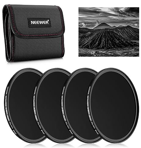 NEEWER 67mm Lot de 4 Filtres Infrarouges IR720/IR760/IR850/IR950 avec Pochette de Transport et Chiffon de Nettoyage, Compatible avec Les Appareils Photo DSLR Canon Nikon Sony Panasonic Fuji Kodak IR
