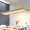 Pendelleuchte Holz LED Dimmbar Mit Fernbedienung, 100CM Hängelampe Esstisch 40W Hängeleuchte Esszimmerlampe Höhenverstellbar Kronleuchter Wohnzimmerlampe Schlafzimmerlampe Deckenleuchte Beleuchtung
