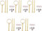 Clickinline 5 Wedding Metal Gold 3 Tier Cake Stand Center Handle Rods Fittings Kit