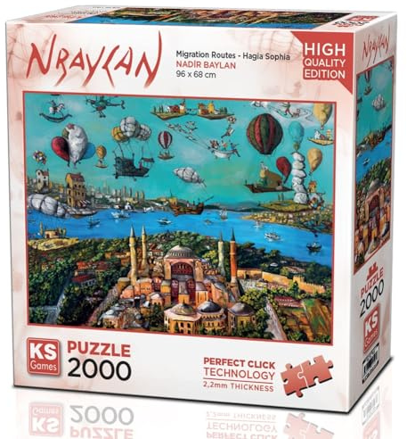 KS Games 22523 2000 Teile Puzzle, farblos