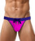 AIEOE Sous-vêtements de bain pour homme - Slip de bain sexy - Boxer doux à séchage rapide - Maillot de bain extensible - Bikini de plage avec cordon de serrage, rose, L