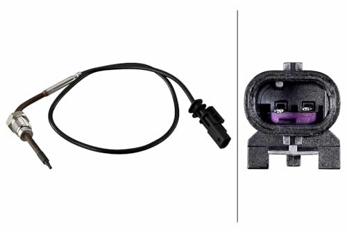 HELLA 6PT 010 376-771 Sensor, Abgastemperatur - 2-polig - geschraubt
