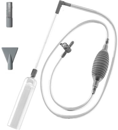 Aspirateur pour Aquarium | Aspirateur à Gravier pour Aquarium | Siphon d'aquarium avec Filtre Rond | Changeur d'eau pour Aquarium avec contrôle de débit réglable