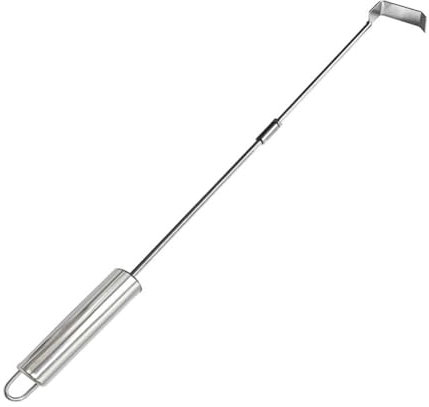 AIDIRui Stainless Steel Wood-Fired Oven Ash Cleaning Rake Barbecue Ash Cleaning Tool is Suitable for Charcoal Oven