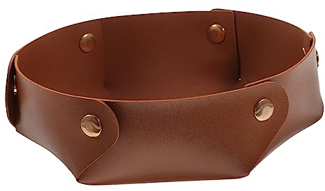 ANDRESLAD Bandeja De Almacenamiento De Para Escritorio Organizador De Llaves y Decoración Elegante Para