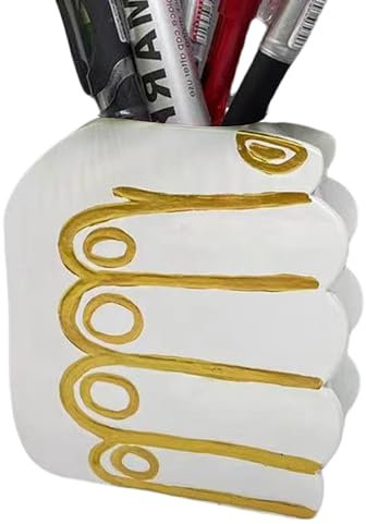 Monozoz Lustige Vasen für Blumen,Süße Vasen - Einzigartige handförmige Blumenvase,Moderne, neuartige dekorative Statuenvase für Tisch- und Bücherregaldekoration