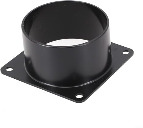 Ventilator-Flanschverbindung, quadratischer Boden, gerader Flansch-Luftauslass, stabiler ABS-Flanschverbinder, für Lufteinlass- und -auslassanwendungen (75 mm)