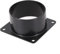 Ventilator-Flanschverbindung, quadratischer Boden, gerader Flansch-Luftauslass, stabiler ABS-Flanschverbinder, für Lufteinlass- und -auslassanwendungen (75 mm)