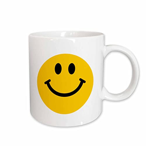 Kaffeetassen Gelbes Smiley-Gesicht Kaffeebecher Modern Tasse Aus Keramik Leicht Zu Halten Becher Für Büro Zuhause 330Ml
