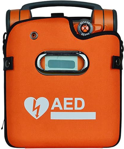 AED-Defibrillator, tragbare AED-Aufbewahrungstasche, Notfallinstrumentenbehälter mit verstellbaren Schultergurten, auffällige Farbe for Zuhause, Büro, öffentliche Orte, Camping, Reisen