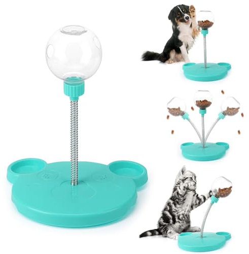 Partideal Interaktives Hundespielzeug, Wackelndes Hunde Leckerli Spielzeug, Snackball für Hunde Katzen, Futterautomat Spielzeug Futterball Slow Feeder Hund Feeder Ball