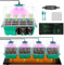 Erogeen 4-Pack Seed Starter Tray with Grow Light and Heat Mat, 48 Cells Seed Starter Kit with Adjustable Humidity Dome and Base, Germination Kit for Seed Growing Plant Propagation (4 Pack-green)