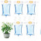 Lot de 5 sacs d'irrigation goutte à goutte de 3,5 l - Système d'irrigation automatique avec débit réglable - Interrupteur à valve - Arrosage goutte à goutte pour arrosage des plantes en vacances