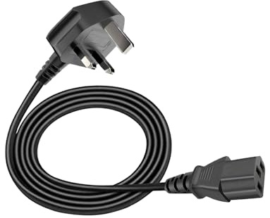 3 pin Power Cable Replacement for MSI Codex Z2 A8NVP-436US Aegis R2 AI C2NVR9-1452US/ ZS2 C7NVP-1435US PC UK Mains AC Power Cord Lead Plug