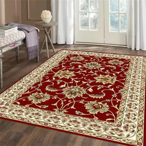 WBDYMX Tapis Ado Bebe de Sol Gamer Rouge Salon Pas Cher 160x230CM décoration intérieure. Gaming Deco Chambre Garcon