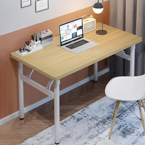 Computerarbeitsplatz ohne Montage, Lern- und Schreibtisch Platzsparender Faltbarer Desk für Wohnzimmer, Home Office