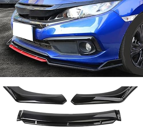 HHGFTIY Auto Frontspoiler,für BMW 1 Series 1er Serie 1 E81 E82 E87 E88 F20 F21 F40 F70 F52,Antikollisionsschutz Frontlippe Spoiler, außenzubehör Deflector,Auto Zubehör,A