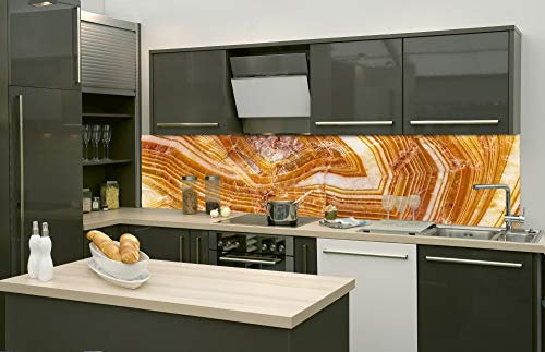 Dimex Küchenrückwand Folie selbstklebend ACHAT | Klebefolie - Dekofolie - Spritzschutz für Küche | Made in EU - 260 cm x 60 cm