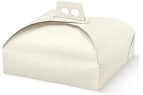 25 pz Porta Torta cm. 36x36 per alimenti Scatola in Cartone Trasportare Dolci Torte paste pasticceria Adatto per paste, pastine, tortine Vassoi Rettangolari e Quadrati 36