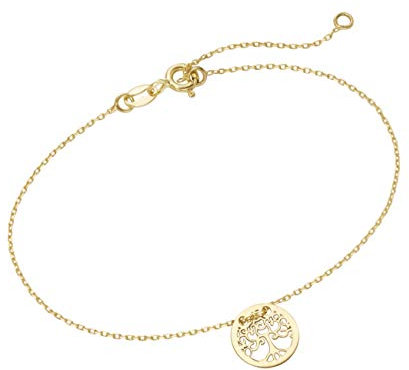 Luigi Merano Armband Lebensbaum, Gold 585 Gold, 19 Cm 585 Gelbgold