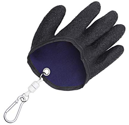 BESPORTBLE Angelhandschuhe Fischhandschuhe wasserdichte Schnittfeste Jagd Angeln Handschuhe mit Haken für Fischen Fisherman Fingerschutz Handschutz