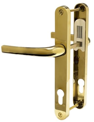 UPVC Door Handle Avocet Pioneer Sprung 92mm PZ Double Glazing Pair Set Patio PVC Gold 215mm