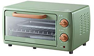 FRYH Horno Eléctrico Doméstico Pequeño Diseño De Horneado con Ondas De Luz De Cuarzo Adecuado para 1-3 Personas 36 2 * 30 * 20 15 Cm Verde
