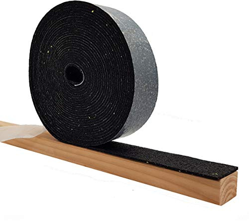 My Plast Terrassenpads Rolle selbstklebend - 10.000 x 50 x 3 mm, 3 Stück | Bautenschutz-Matte aus Gummigranulat - wasserfeste & robuste Gummi-Unterlage für Balkon- & Terrassenbau