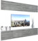 BELINI Wohnwand Vollausstattung Wohnzimmer-Set Moderne Schrankwand mit LED-Beleuchtung Anbauwand TV-Schrank Glamour Holz