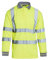 Blackrock Hi-Vis Long Sleeve Polo Shirt, Yellow T-Shirt, Work Utility & Safety Clothing, High Viz, Work Tops, Clothing PPE Workwear, Birds Eye Polyester, Breathable, Class 3 Certified, Size Large
