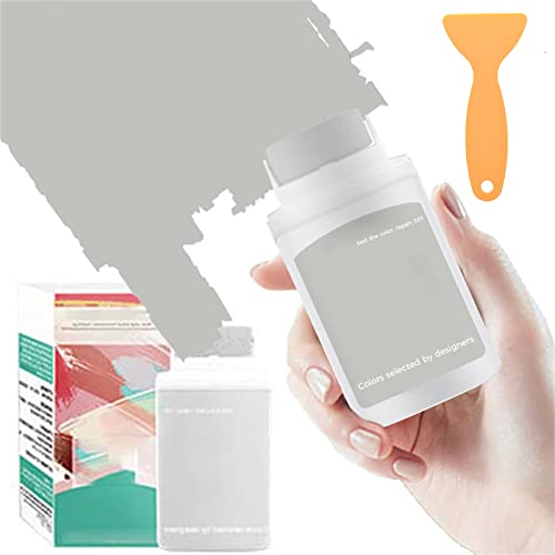 Wandreparatur-Rollbürste mit Wandreparaturpaste, Schnell Trocknende Wandreparaturpaste, Wandreparaturpaste mit Roller, Wall Repair Paste Roller, Wandreparatur Creme, Rolling Brush Latex Paint (Grau)